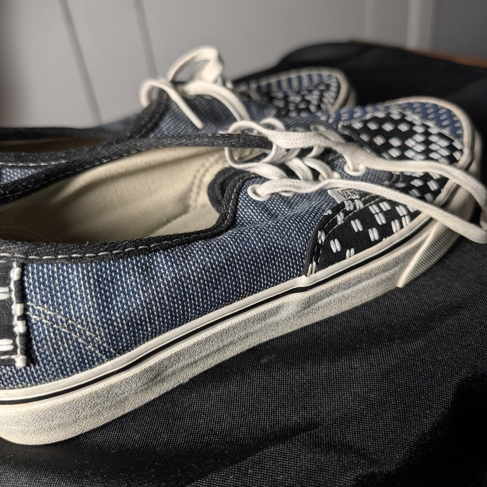 VANS Patchwork lace up Skate Shoes Men’s 7.5 Womens 9 - Picture 4 of 9